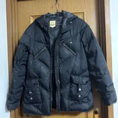 DIESEL フード付きダウンジャケット ブラック