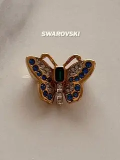 SWAROVSKI スワロフスキー 蝶 ブローチ