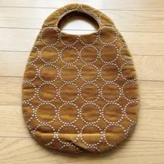 ミナペルホネン　エッグバッグ　タンバリン　マスタード