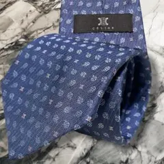 美品 セリーヌ マカダム トリオンフ ロゴ刺繍 総柄 ジャガード 光沢