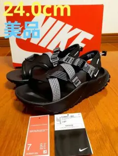 NIKE スポーツサンダル ブラック/ホワイト　24cm　美品