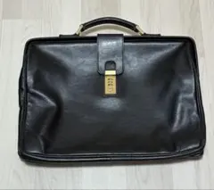 GOLD PFEIL ゴールドファイル 本革ダレスバッグ　ダイヤル式3層大容量