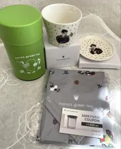 美品！nana's green tea 福袋 そば猪口 豆皿 風呂敷 茶筒他のサムネイル