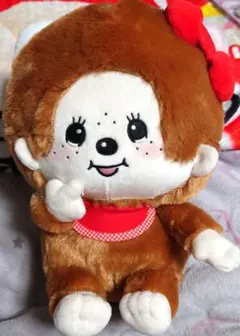 モンチッチ × ハローキティ おそろいBIGぬいぐるみ　約２７cm