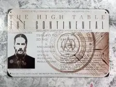 「ジョン・ウィック/キアヌ・リーブス　ジョンのID　メタル ポスター」jo-db