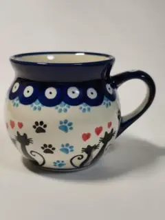 ポーリッシュポタリー　ねこちゃんココット　2つセット ポーリッシュポタリー ねこちゃんココット 2つセット ポー