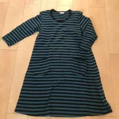 マリメッコ ボーダーワンピースタサライター