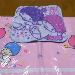 リトルツインスターズ　キキララ　 ハンカチ2枚セット