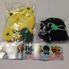 おきがえポンチョ　ケロケロハート2 ケロケロイエロー　オタマジャクシ　カエル