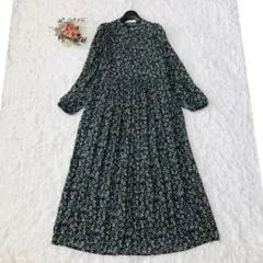 美品✨アデュートリステス　小花柄　ロング丈　ワンピース　紺　38 楽天市場】アデュートリステス（カラーネイビー）（ワンピース