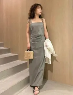 【一度のみ着用】FRAY I.D キャミソールラップドレス