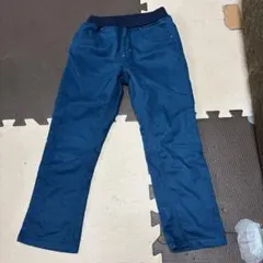 青　ボトムス 120サイズ　裏起毛
