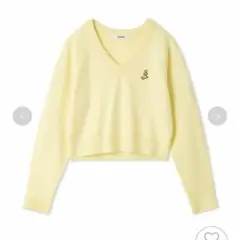 SNIDEL ブローチ付きニットプルオーバー