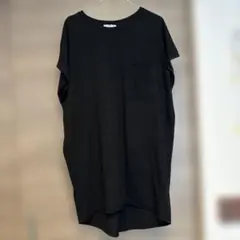 ZARA カットソーワンピース ブラック M
