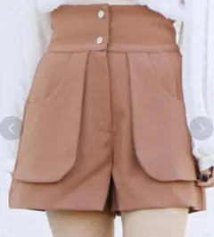 【新品未使用タグ付き】BARAK ハイウエストポケットショーパン