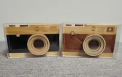 木製　一眼レフカメラ　木箱　カルディ　空き箱のサムネイル
