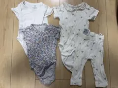 H&M ベビー ボディスーツ&タイツ　4点セット