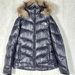 美品✨️ノースフェイス ダウンジャケット ファーダウン 600 フード 黒 L