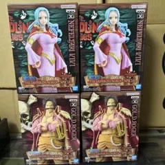 ONE PIECE ゴールド・ロジャー ビビ フィギュア　4点セット