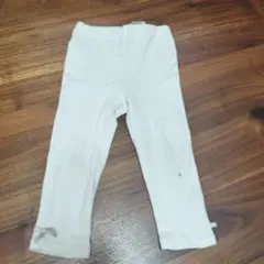 ホワイトコーデュロイパンツ（リボン付き）