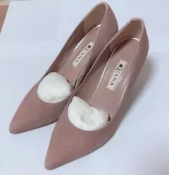【美品】Diana ピンクベージュ ポインテッドトゥパンプス