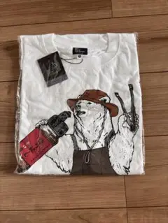 go slow caravan クマイラスト Tシャツ ホワイト