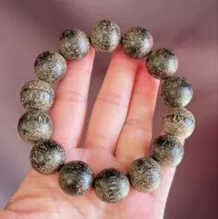 天然石 獅子頭ブレスレット 黒系14mm - メルカリ
