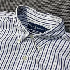 BIG SIZE 90s Ralph Lauren マルチストライプ 長袖シャツ