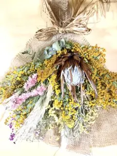 ꫛꫀꪝ✧ドライフラワースワッグ約28cm - メルカリ