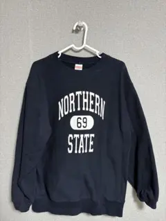ヘビーオンス スウェットシャツ「NORTHERN STATE」 ネイビー