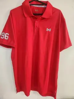 UNDER ARMOUR XL レッド ポロシャツ