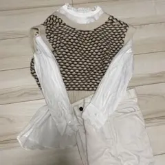 ニットビスチェ　前後着用可能