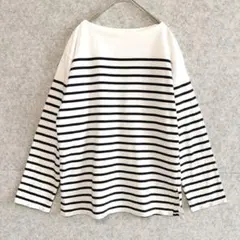 UNIQLO ユニクロ ボートネック ボーダー オーバーサイズ 長袖 TシャツM