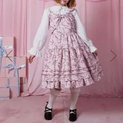 axes femme Chalmiere クラシカルローズ柄 ジャンスカ - メルカリ