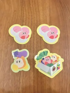 星のカービィ　とれたてプププやさい　ステッカー4枚