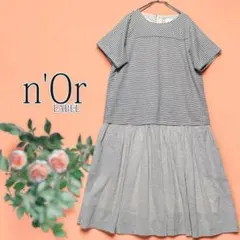 n'OrLABEL ノアールレーベル ドッキングワンピース 麻混 ミモレ丈のサムネイル