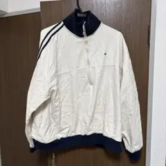 アイボリーハーフジップトレーナー 95