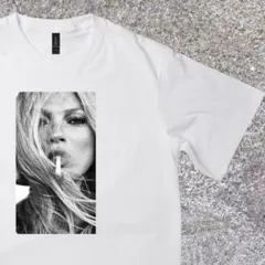 Kate Moss フォトプリント Tシャツ ホワイトのサムネイル