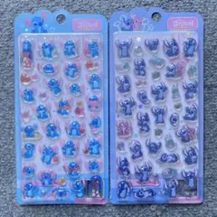 【新品/未開封】スティッチ ぷくぷくシール 3Dシール 2枚セット