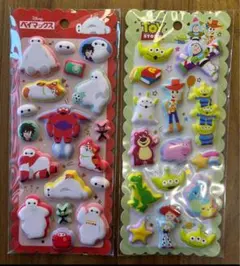 モチモチマシュマロシール　トイストーリー　ベイマックス