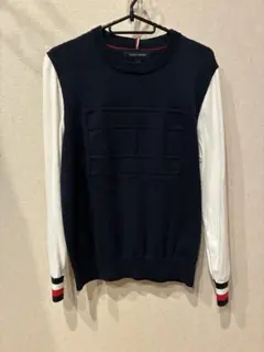 TOMMY HILFIGER ネイビー/ホワイト ニット S/P