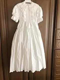 メゾピアノ フォーマル ドレス ワンピース 130 白 新品 セレモニー　七五三