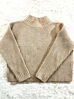 ROPE PICNIC リブハイネックニット ベージュ