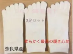 日本製 冷えとり靴下 ☆シルク 5本指 靴下 3足セット(^-^)
