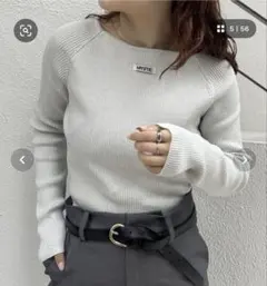 ミスティック クルーリブニット