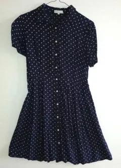 earth music&ecology 半袖水玉ワンピース M