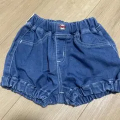 EDWIN デニムブルー フリルショートパンツ 90