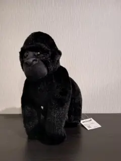 りあるあにまるず　黒いゴリラぬいぐるみ