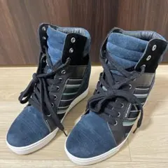 【美品】UNITED NUDE インヒール ハイカットスニーカー 36 ブルーのサムネイル