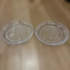 廃盤 14cm クリア ヌータヤルヴィ カステヘルミ プレート 2枚セット